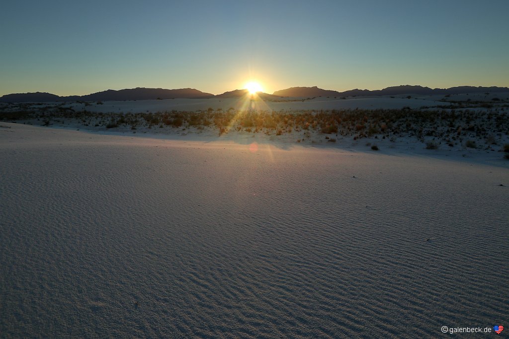 White Sands National Monument Sunset