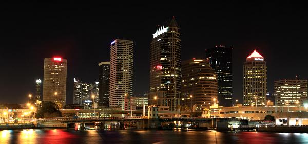 Tampa Skyline von Davis Island