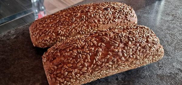 Vollkornbrot mit Sonnenblumenkerne