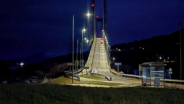 Gjemnessundbrua after sunset